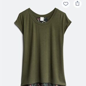 Kaileigh Forest Green Short Sleeve Top